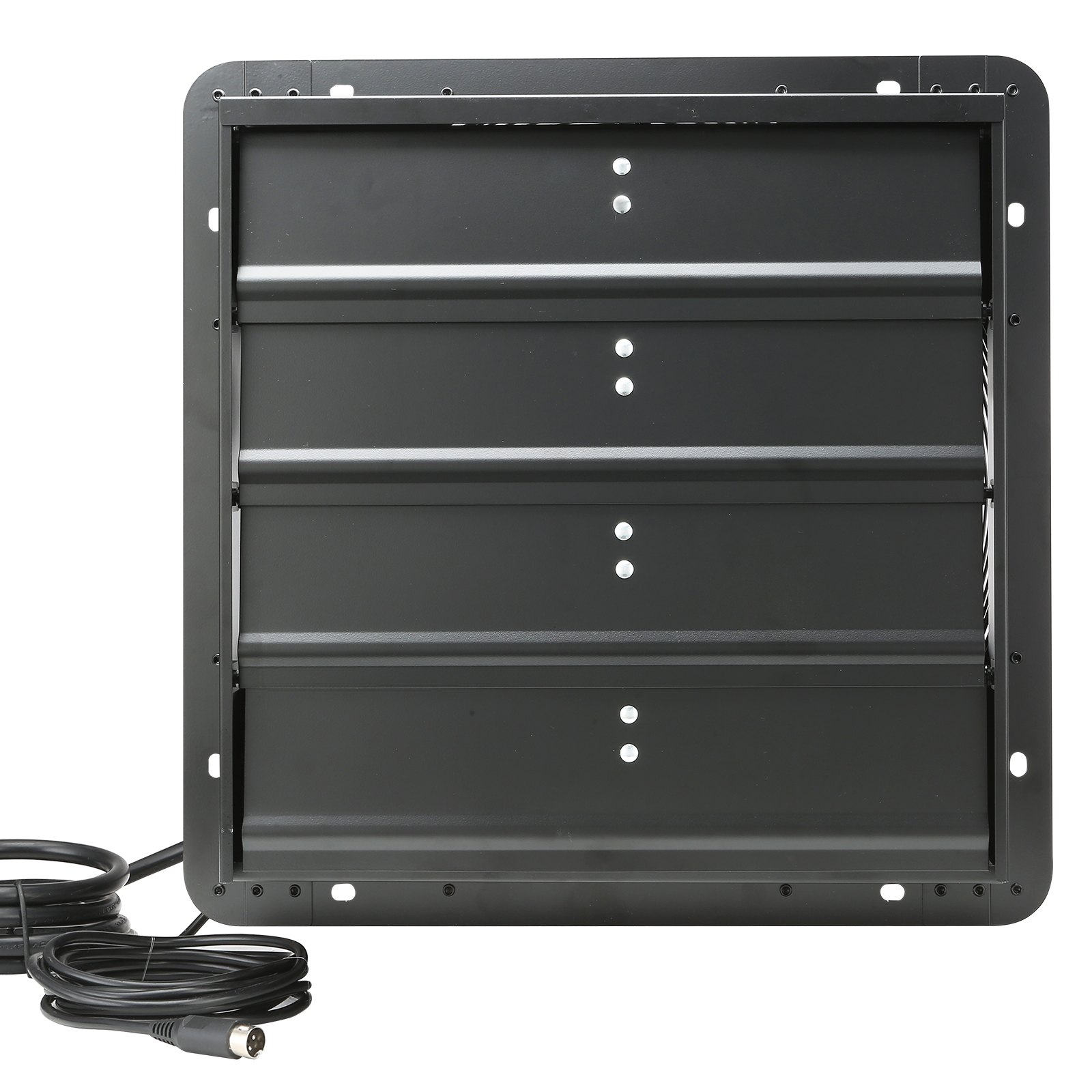 VEVOR Extractor de Persiana con Controlador de Temperatura y Humedad, Motor EC, 2650 CFM, Ático de Montaje en Pared Ajustable de 10 Velocidades, para Invernaderos, Garajes, Cobertizos 40,9 x 49,7 cm