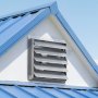 VEVOR Ventilador Extractor de Aire con Persiana 1400 RPM, 136 W, Flujo de Aire de 9,5 m/s, Carcasa de Acero, Ventilador Industrial de Pared con Cable Precableado para Garaje, Cobertizo, Taller y Ático