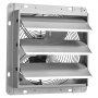 VEVOR Ventilador Extractor de Aire con Persiana 1400 RPM 25,5 W, Flujo de Aire de 6,5 m/s, Carcasa de Acero, Ventilador Industrial de Pared con Cable Precableado para Garaje, Taller, Cobertizo y Ático