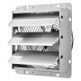 VEVOR Ventilador Extractor de Aire con Persiana 1400 RPM 25,5 W, Flujo de Aire de 6,5 m/s, Carcasa de Acero, Ventilador Industrial de Pared con Cable Precableado para Garaje, Taller, Cobertizo y Ático