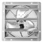 VEVOR Ventilador Extractor de Aire con Persiana 34 W 1400 RPM, Flujo de Aire de 6,5 m/s, Carcasa de Acero, Ventilador Industrial de Pared con Cable Precableado para Garaje, Taller, Ático y Cobertizo