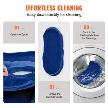 VEVOR Sofá para Mascotas, Sofá para Perros y Gatos de Tamaño Mediano, Sofá Cama Suave y Aterciopelado para Perros, Sofá para Gatos de Carga de 37 kg, 71 x 50,5 x 30 cm, Azul Oscuro, Peso de 4,8 kg