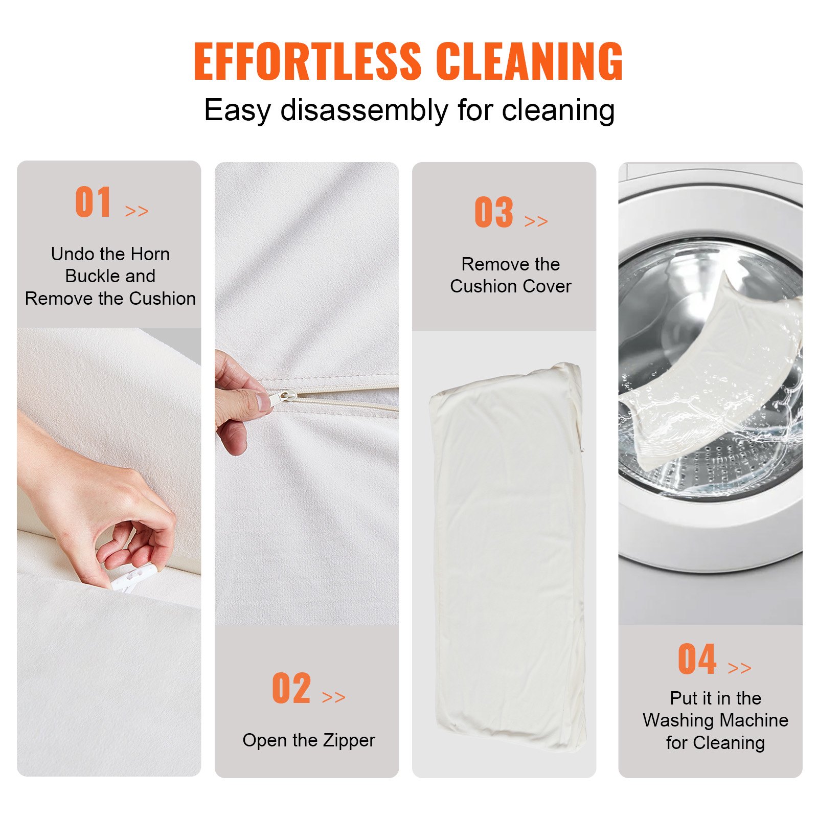 VEVOR Sofá para Mascotas, Sofá para Perros y Gatos de Gran Tamaño, Sofá Cama Suave y Aterciopelado para Perros, Sofá para Gatos de Carga de 50 kg, 910 x 585 x 415 mm, Color Blanco, 10,2 kg de Peso