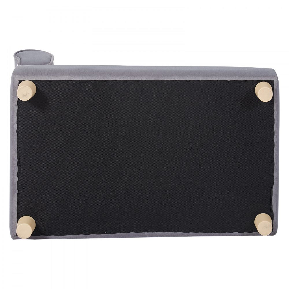 VEVOR Sofá para Mascotas, Sofá para Perros y Gatos de Tamaño Mediano, Sofá Cama Suave y Aterciopelado para Perros, Sofá para Gatos de Carga de 37 kg, 760 x 450 x 415 mm, gris, Peso de Sofá de 7,5 kg