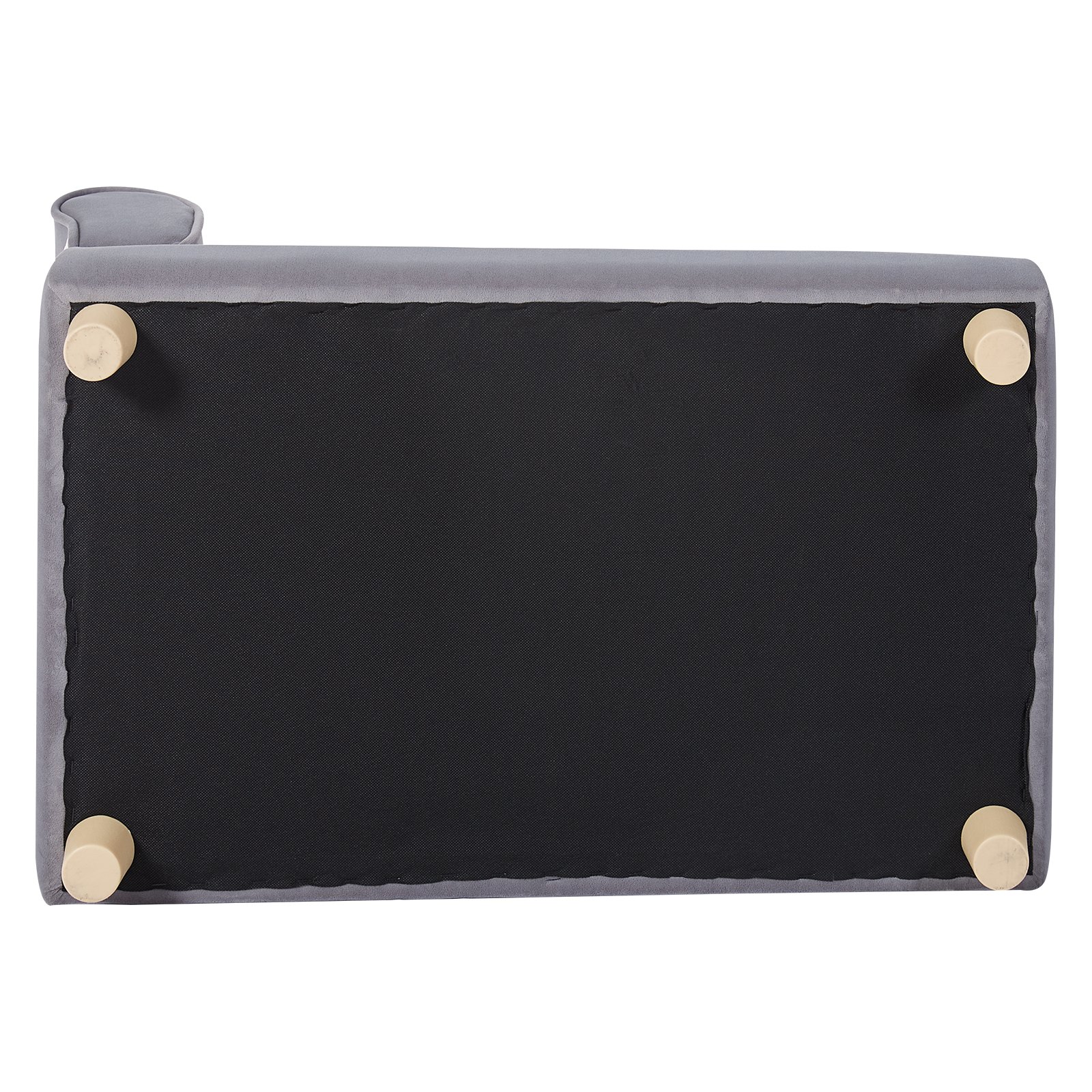 VEVOR Sofá para Mascotas, Sofá para Perros y Gatos de Tamaño Mediano, Sofá Cama Suave y Aterciopelado para Perros, Sofá para Gatos de Carga de 37 kg, 760 x 450 x 415 mm, gris, Peso de Sofá de 7,5 kg