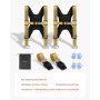 VEVOR Correas de Elevación de Horquilla, Soporta hasta 453,6 kg, 272 x 210 x 165 mm, con 2 Correas y 2 de Transporte, para Transportar Muebles, Electrodomésticos y Colchones, para 2 Personas