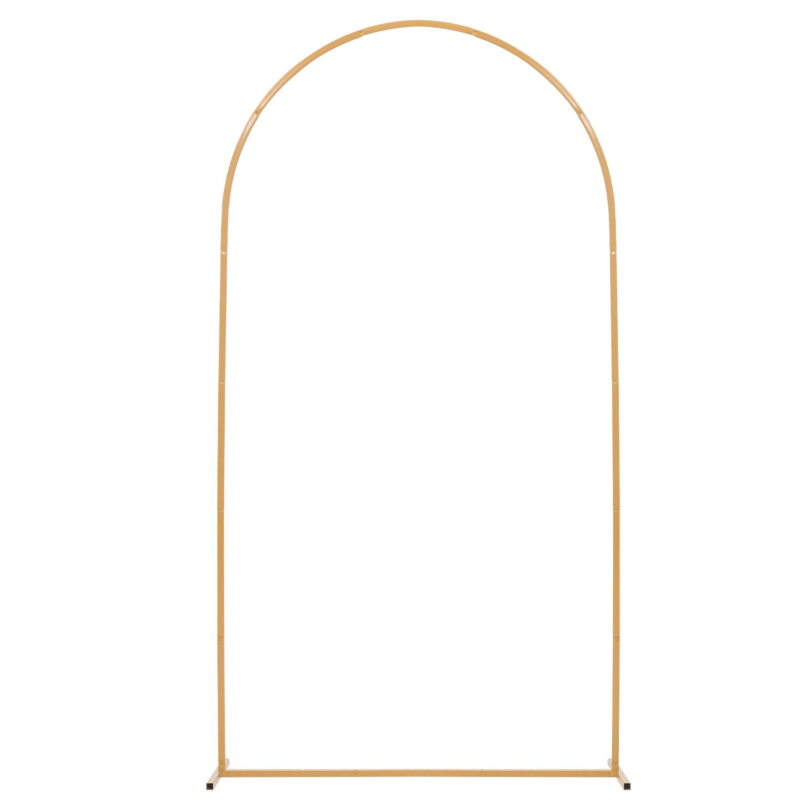 VEVOR Soporte de Arco Dorado para Telón de Fondo, 2,2 x 1,2 m, Estructura Estable, 1 Juego, para Bodas, Fiestas de Cumpleaños, Graduaciones, Celebraciones Navideñas y Decoración de Ceremonias