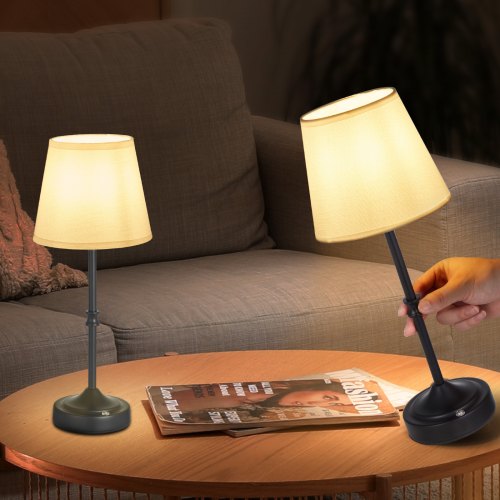 GBLY Lámpara De Mesa Auxiliar, Lámpara De Noche LED Recargable Con
