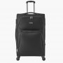 VEVOR Maleta Blanda Expandible con Ruedas Giratorias, Maleta Grande para Facturar 71 cm, Ligera, con Bolsillo Expandible con Cremallera y Candado TSA, Duradero, Color Negro, 505 x 340 x 820 mm