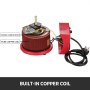 VEVOR Convertidor de Voltaje 1 Fase 500 W 0-300 V Transformador de Potencia Regulador de Voltaje Rojo