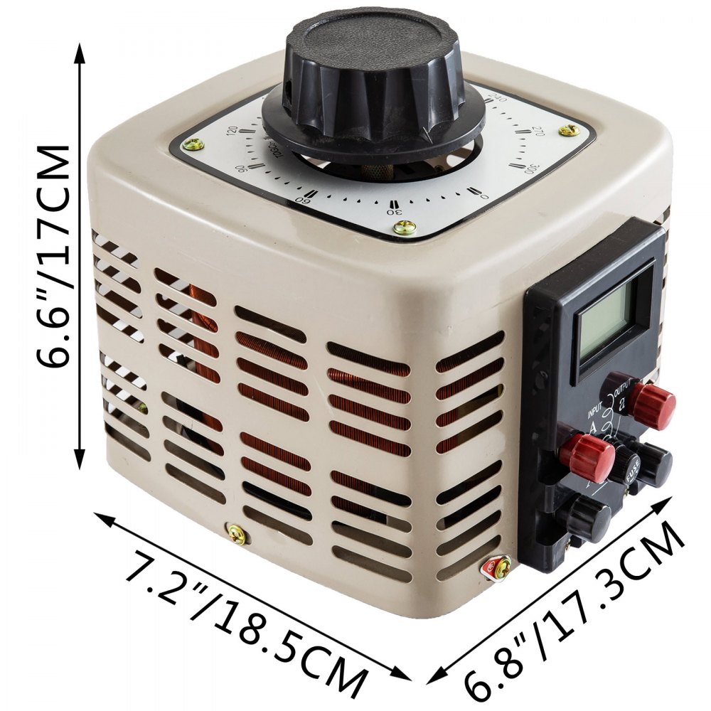 Transformador Variable Monofásico Con Bobina De Cobre Incorporada 1000w 0-300v