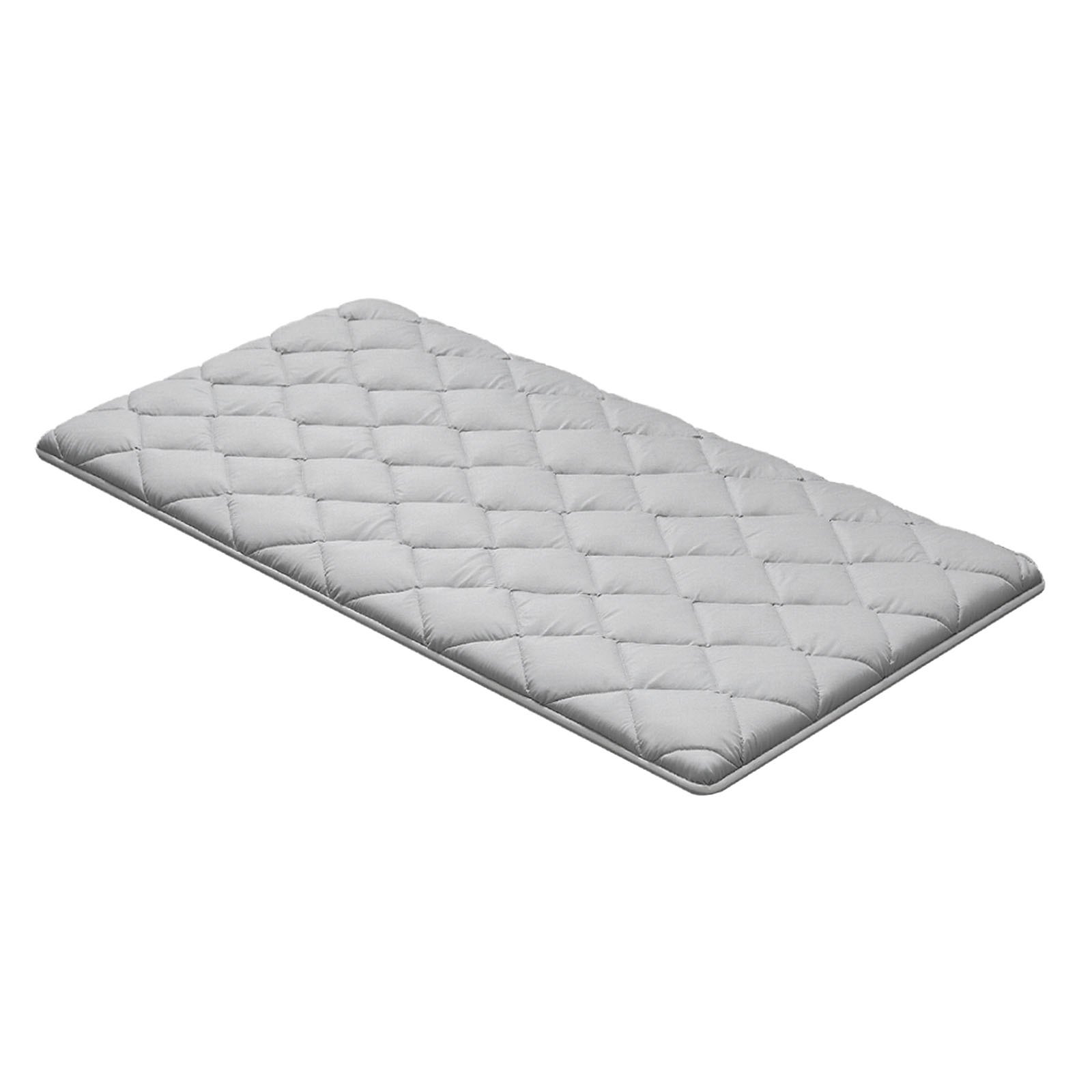 VEVOR Colchón Futón Japonés, Tatami Plegable Tamaño Individual, con Bolsa de Almacenamiento y Herrajes de Montaje, Esterilla de 9 Capas para Meditación y Yoga, Color Gris, 2032 x 991 x 63,5 mm
