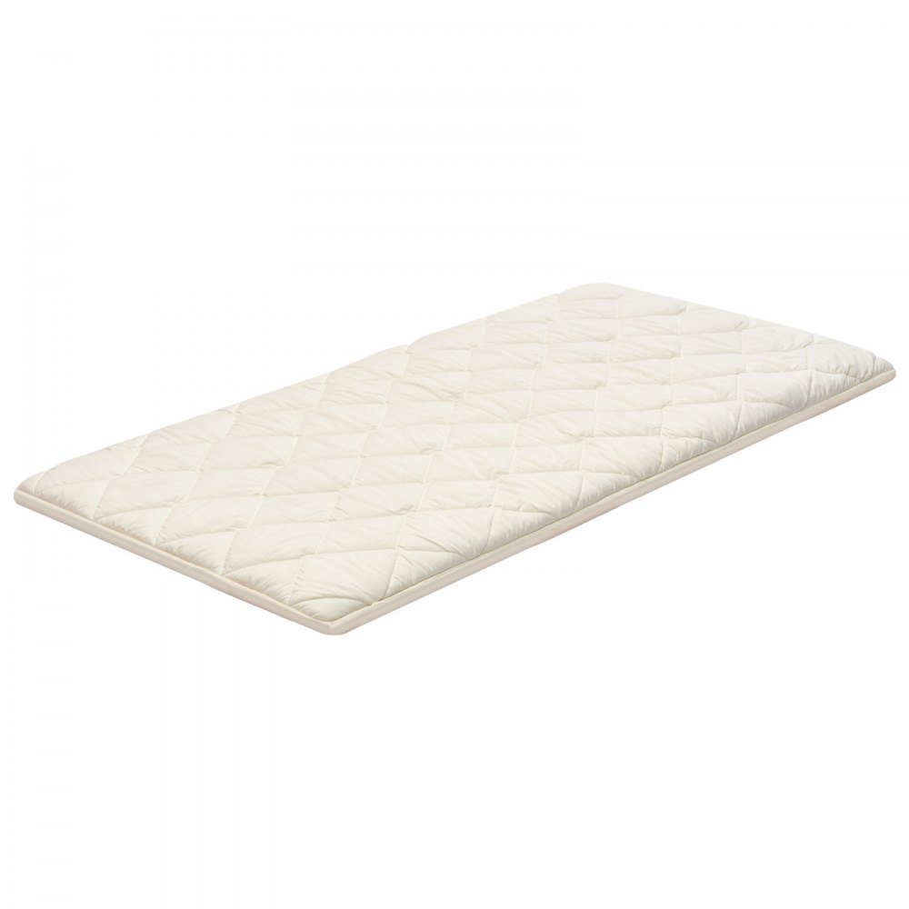 VEVOR Colchón Futón Japonés, Tatami Plegable de Tamaño Individual, con Bolsa de Almacenamiento y Herrajes de Montaje, Esterilla de 9 Capas para Meditación y Yoga, Blanco, 2032 x 991 x 63,5 mm