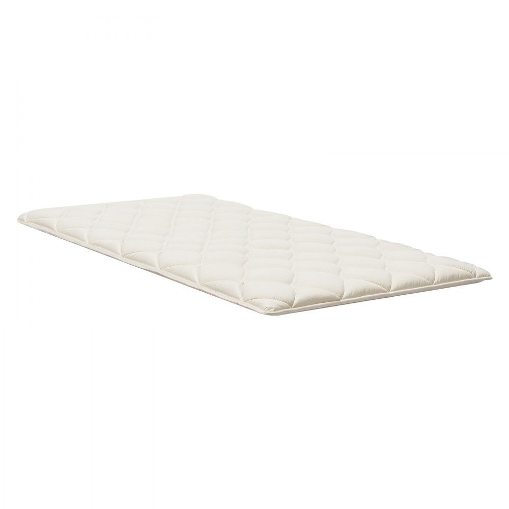 VEVOR Colchón Futón Japonés, Tatami Plegable de Tamaño Individual, con Bolsa de Almacenamiento y Herrajes de Montaje, Esterilla de 9 Capas para Meditación y Yoga, Blanco, 2032 x 991 x 63,5 mm