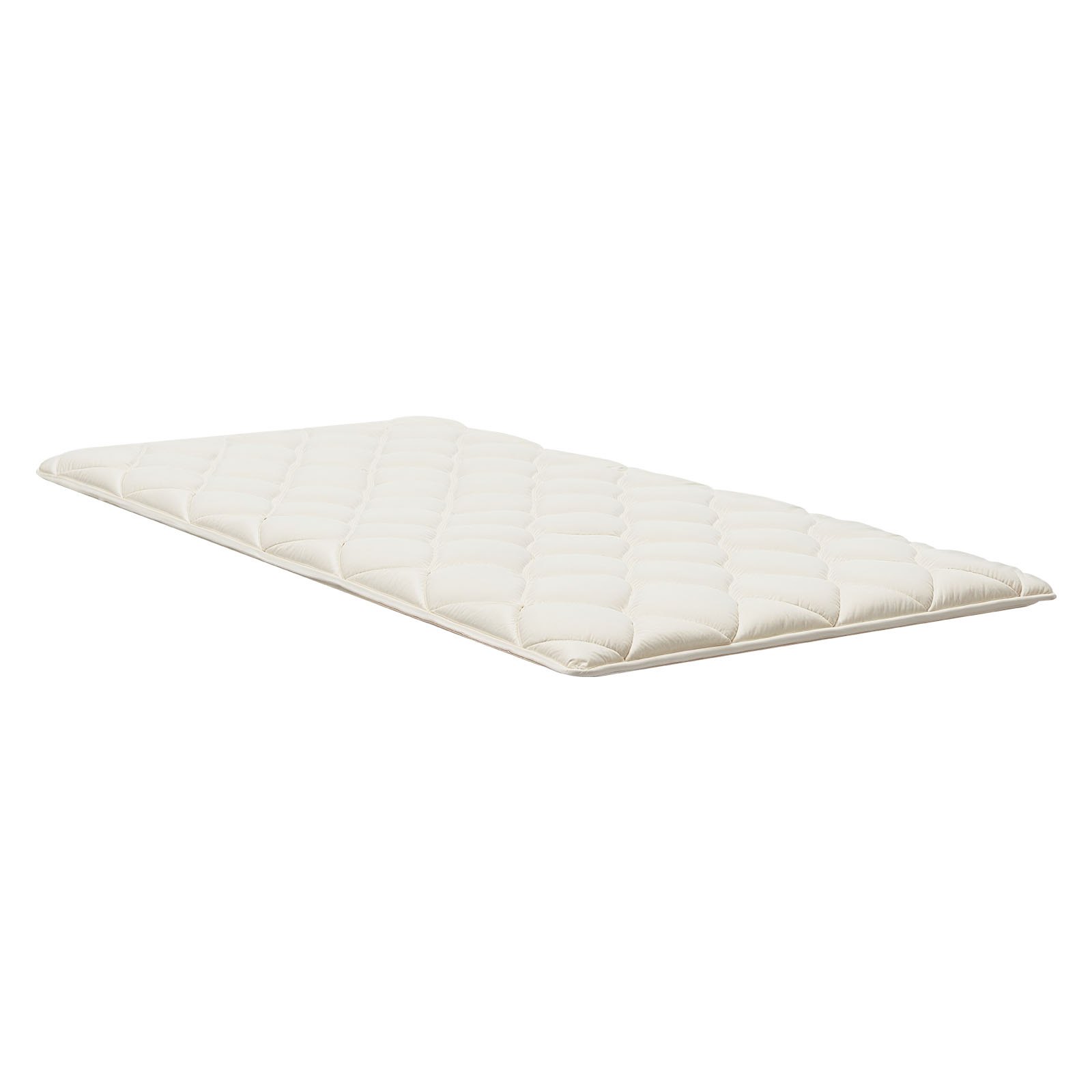VEVOR Colchón Futón Japonés, Tatami Plegable de Tamaño Individual, con Bolsa de Almacenamiento y Herrajes de Montaje, Esterilla de 9 Capas para Meditación y Yoga, Blanco, 2032 x 991 x 63,5 mm