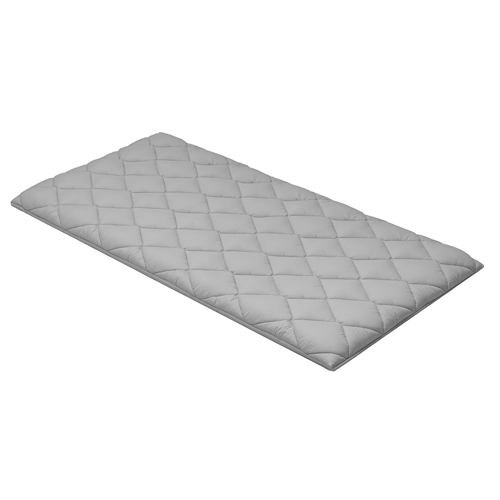 VEVOR Colchón Futón Japonés Individual, Tatami Plegable Transpirable, con Bolsa de Almacenamiento y Herrajes de Montaje, Estructura de 9 Capas, para Meditación y Yoga, Gris, 2032 x 991 x 89 mm