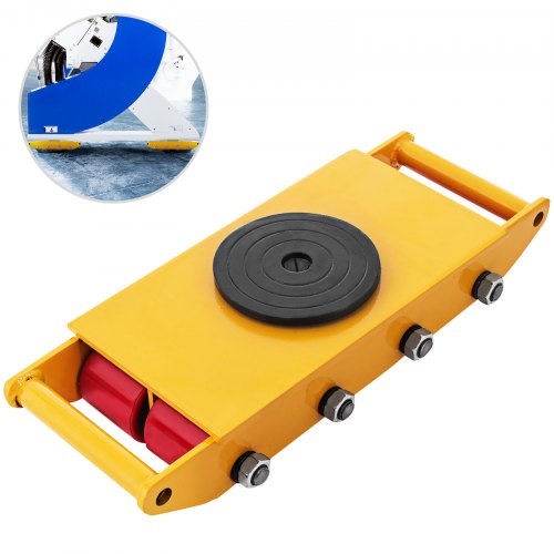 12t Mover Maquinaria 360 Rotación Dolly Skate Heavy Equipment Carbon Steel