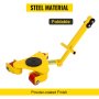 VEVOR Mover Maquinaria Industrial 3T Transportador de Muebles con Ruedas 540 x 420 x 150 mm, Máquina de Patines, Placa de Acero Giratoria con 3 Ruedas para Mover Muebles, Armarios