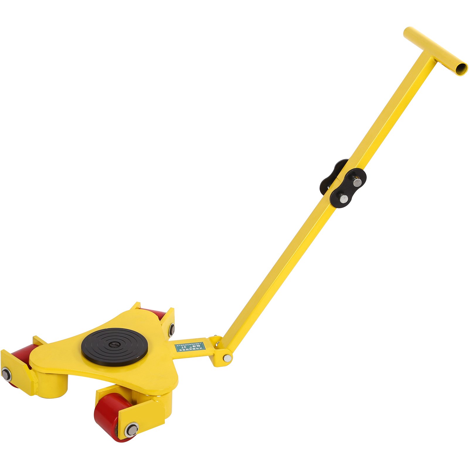 VEVOR Mover Maquinaria Industrial 3T Transportador de Muebles con Ruedas 540 x 420 x 150 mm, Máquina de Patines, Placa de Acero Giratoria con 3 Ruedas para Mover Muebles, Armarios