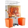 VEVOR Commercial Orange Juicer Machine, 120W Electric Orange Juice Press, Stainless Steel Orange Squeezer for 20 per Minute, Lemon Citrus Pomegranates Extractor with Peels Collecting Bucket