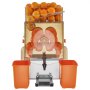 VEVOR Commercial Orange Juicer Machine, 120W Electric Orange Juice Press, Stainless Steel Orange Squeezer for 20 per Minute, Lemon Citrus Pomegranates Extractor with Water Tap, Peels Collecting Bucket