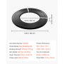 VEVOR Steel Strapping Coil, 19 mm x 0.55 mm x 500 m, Metal Strapping Banding Roll Withstands Harsh Environment, 771 kg Break Strength, Heavy Duty Banding Pallet Strap Coil for Pallet Packing
