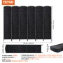 VEVOR Biombo Divisor de Ambientes Plegables de 6 Paneles 1795x2435x19 mm Negro