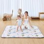VEVOR - Alfombrilla de juego para bebé, 50 x 50 pulgadas, antideslizante, suave, de una sola pieza, plegable, impermeable, lavable a máquina, para jugar y para estar boca abajo