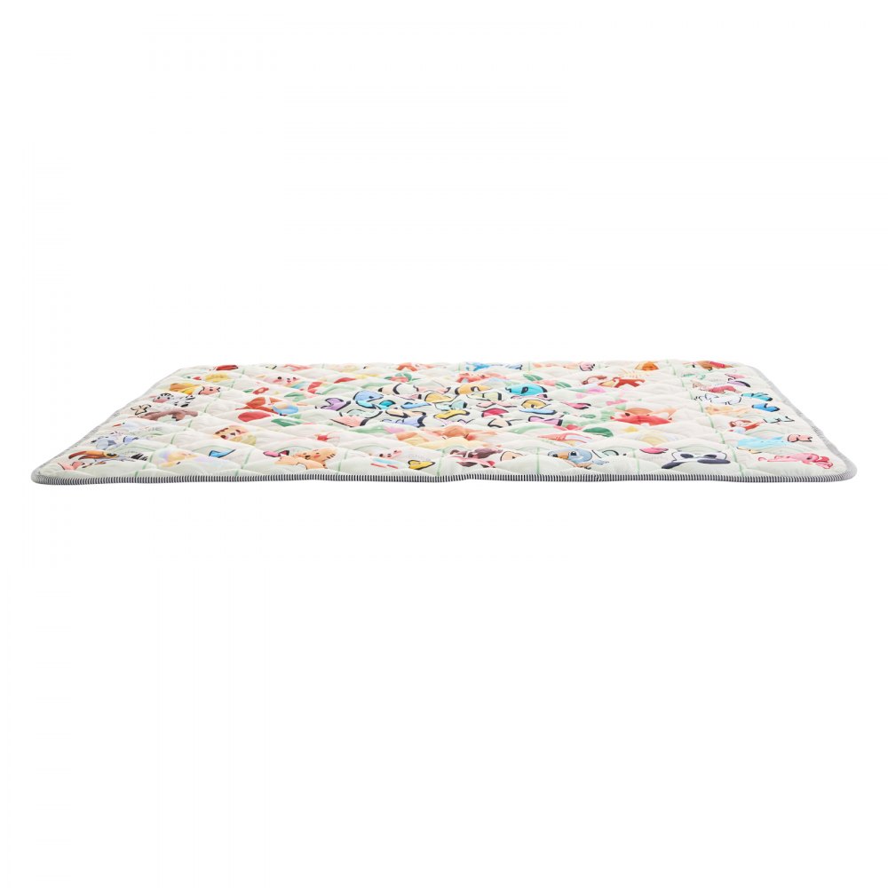 VEVOR - Alfombrilla de juego para bebé, 50 x 50 pulgadas, antideslizante, de una sola pieza, gruesa, suave, plegable, enrollable, impermeable, lavable a máquina