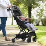 VEVOR Cochecito de Bebé Estándar Cochecito para Niños Pequeños con Respaldo Ajustable de 95° a 175° Reposapiés Ajustable de 0/90° Portavasos Plegable con Un Solo Clic Bolsa de Transporte, Gris Oscuro