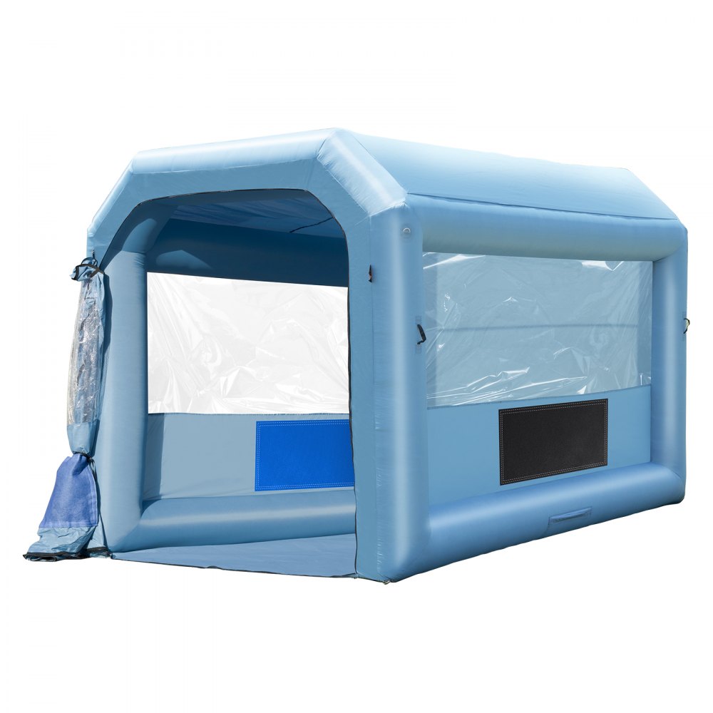VEVOR Inflatable Paint Booth, 4 x 3 x 2.75 m Inflatable Spray Booth, with 750 W Blower & Air Filter System, Portable Car Paint Booth for Painting Motorcycles, Bicycles, and Small Furniture