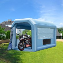 VEVOR Cabina de Pintura Inflable de 4 x 3 x 2,75 m con Potente Soplador de 750 W y Sistema de Filtro de Aire, Cabina de Pintura Portátil para Motocicleta, Bicicleta, Pintura de Piezas de Automóvil