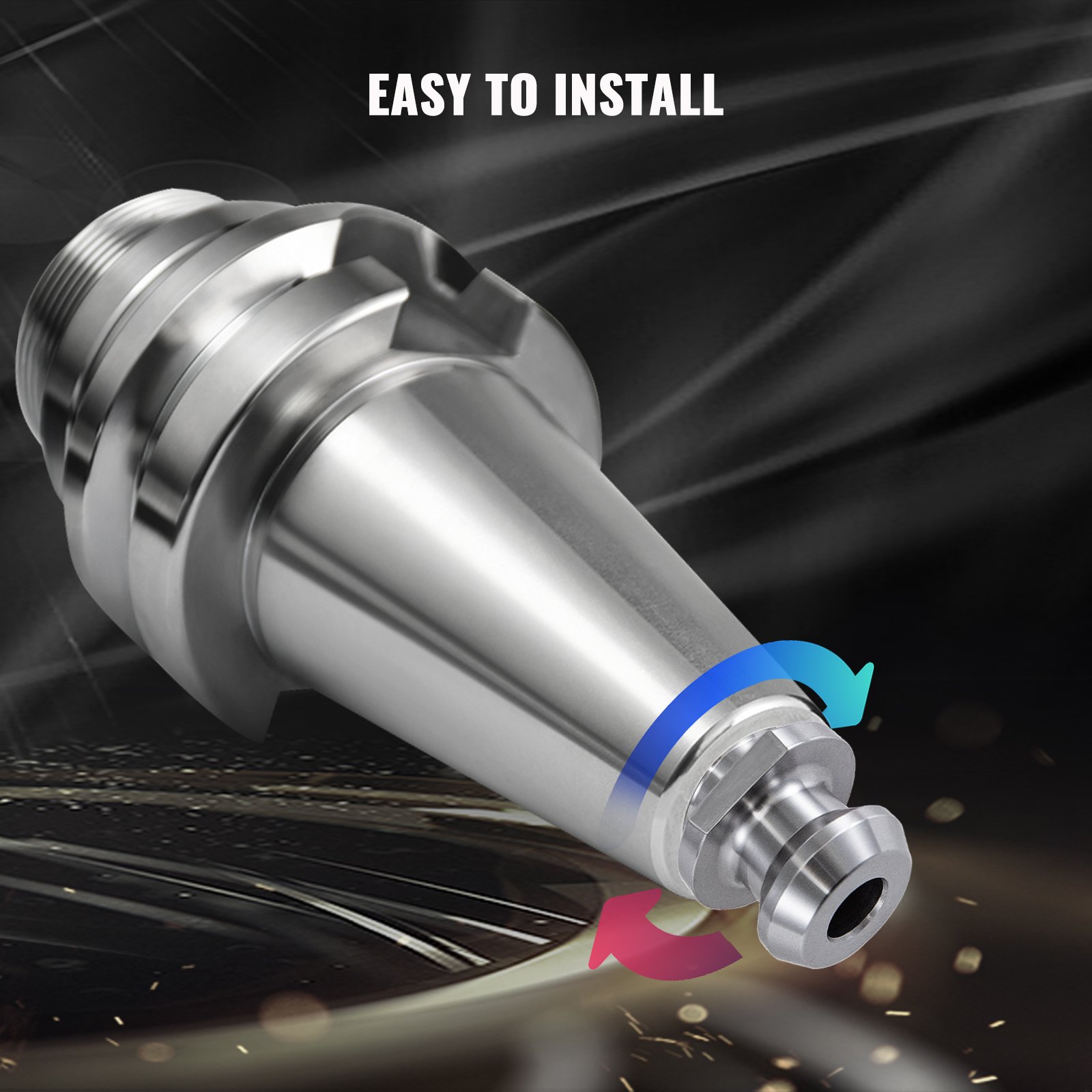 VEVOR Perilla de Retención CAT 50, 11 Piezas 90 Grados Herramienta de Perilla de Retención CNC, 85 mm M16 Pull Stud Tire del Perno de Retención de Acero de Aleación para Portaherramientas Fresadora