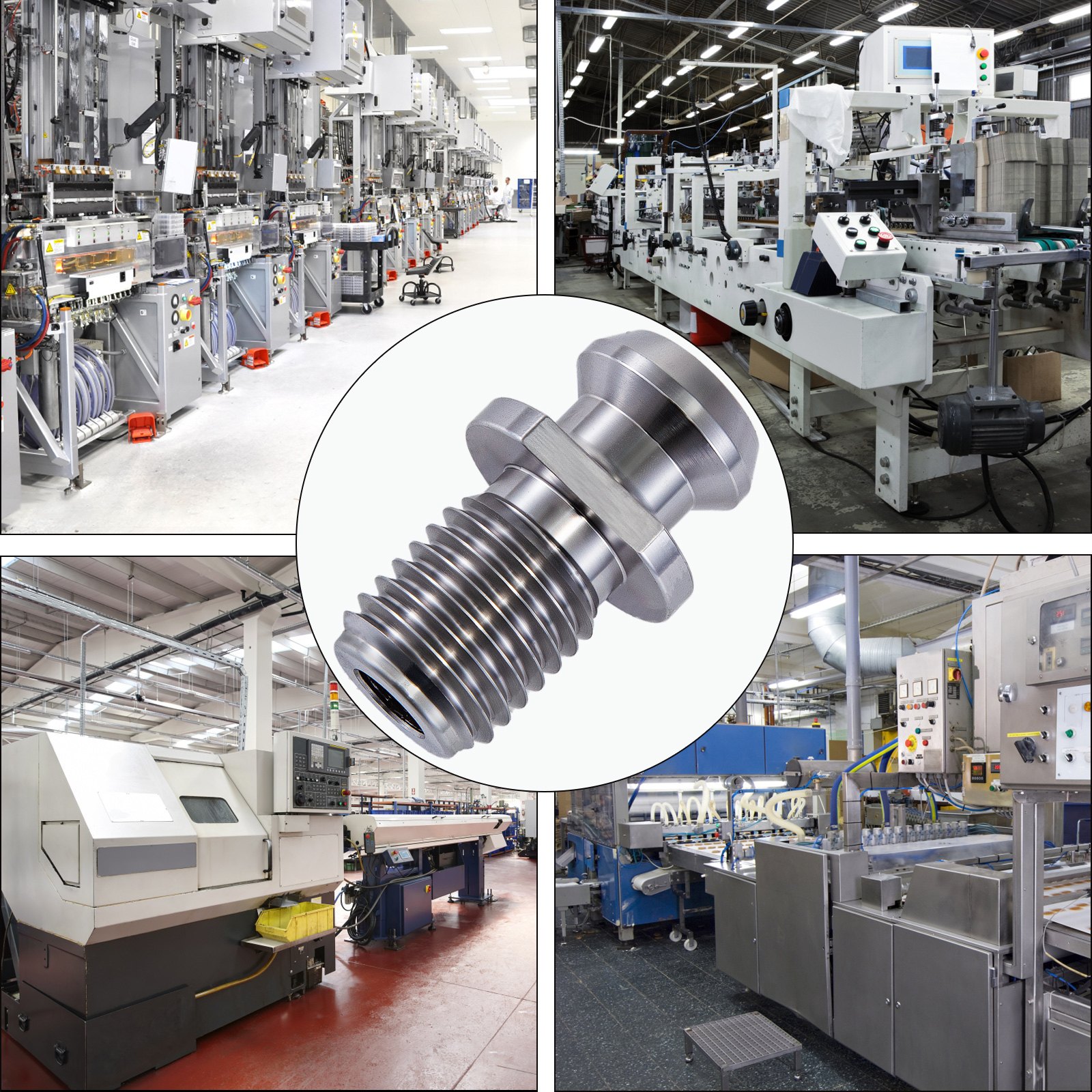 VEVOR Perilla de Retención CAT 50, 11 Piezas 90 Grados Herramienta de Perilla de Retención CNC, 85 mm M16 Pull Stud Tire del Perno de Retención de Acero de Aleación para Portaherramientas Fresadora