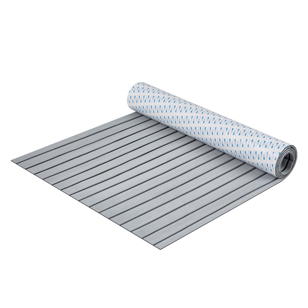 VEVOR Suelo de Espuma EVA para Barcos 2400 x 900 x 6 mm Suelo de Terraza Autoadhesivo Antideslizante, 21600 cm², Estera Marina para Barcos, yates, pontones, Cubiertas de Kayak