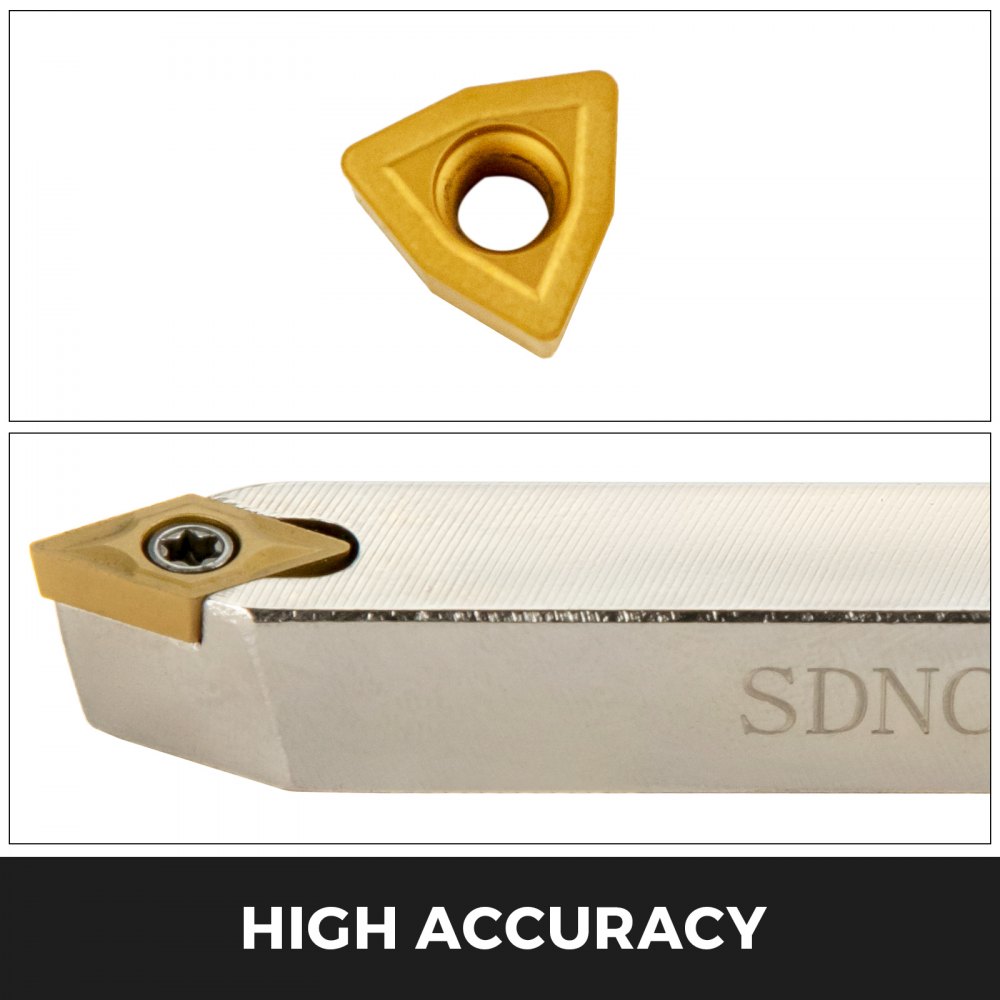 Insertos De Torno De Carburo Con Diferentes ángulos Galvanizado De 3/8" 7 Piezas