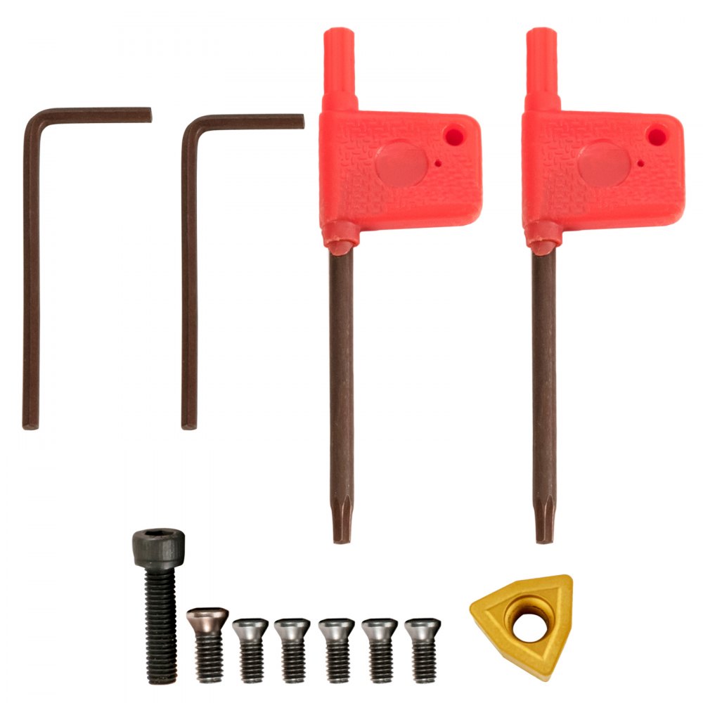 Insertos De Torno De Carburo Con Diferentes ángulos Galvanizado De 3/8" 7 Piezas