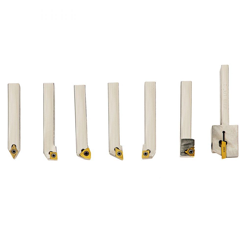 Herramientas De Carburo Indexable Gubias De Tonelerogalvanizado De 1/4 Pulgadas Conjunto De 7 Piezas