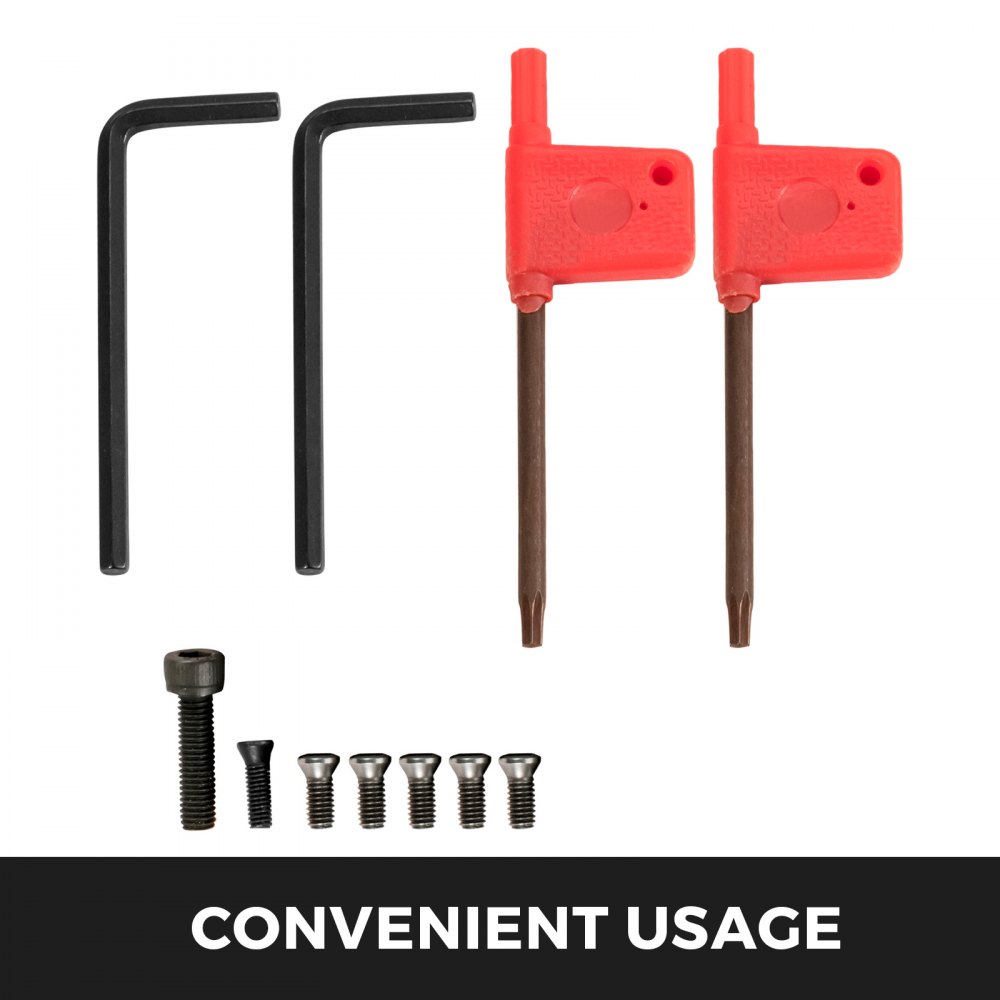 Herramientas De Carburo Indexable Gubias De Tonelerogalvanizado De 1/4 Pulgadas Conjunto De 7 Piezas