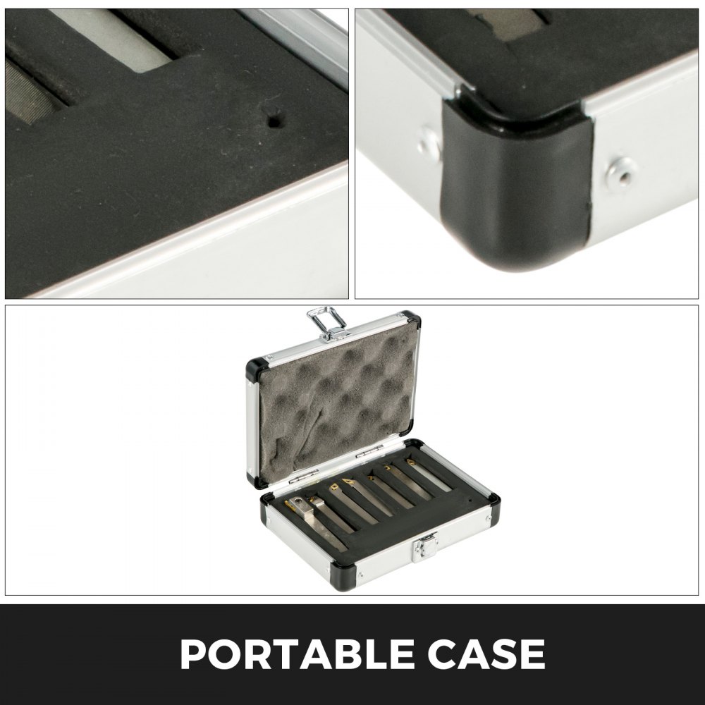 Herramientas De Carburo Indexable Gubias De Tonelerogalvanizado De 1/4 Pulgadas Conjunto De 7 Piezas