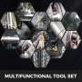 Herramientas De Carburo Indexable Gubias De Tonelerogalvanizado De 1/4 Pulgadas Conjunto De 7 Piezas
