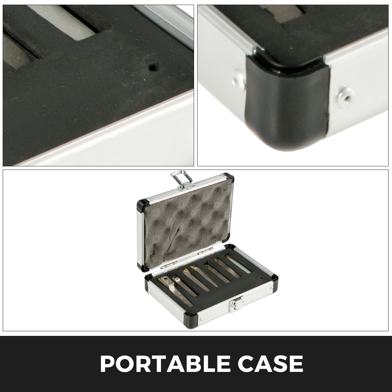 Herramientas De Carburo Indexable Gubias De Tonelerogalvanizado De 1/4 Pulgadas Conjunto De 7 Piezas