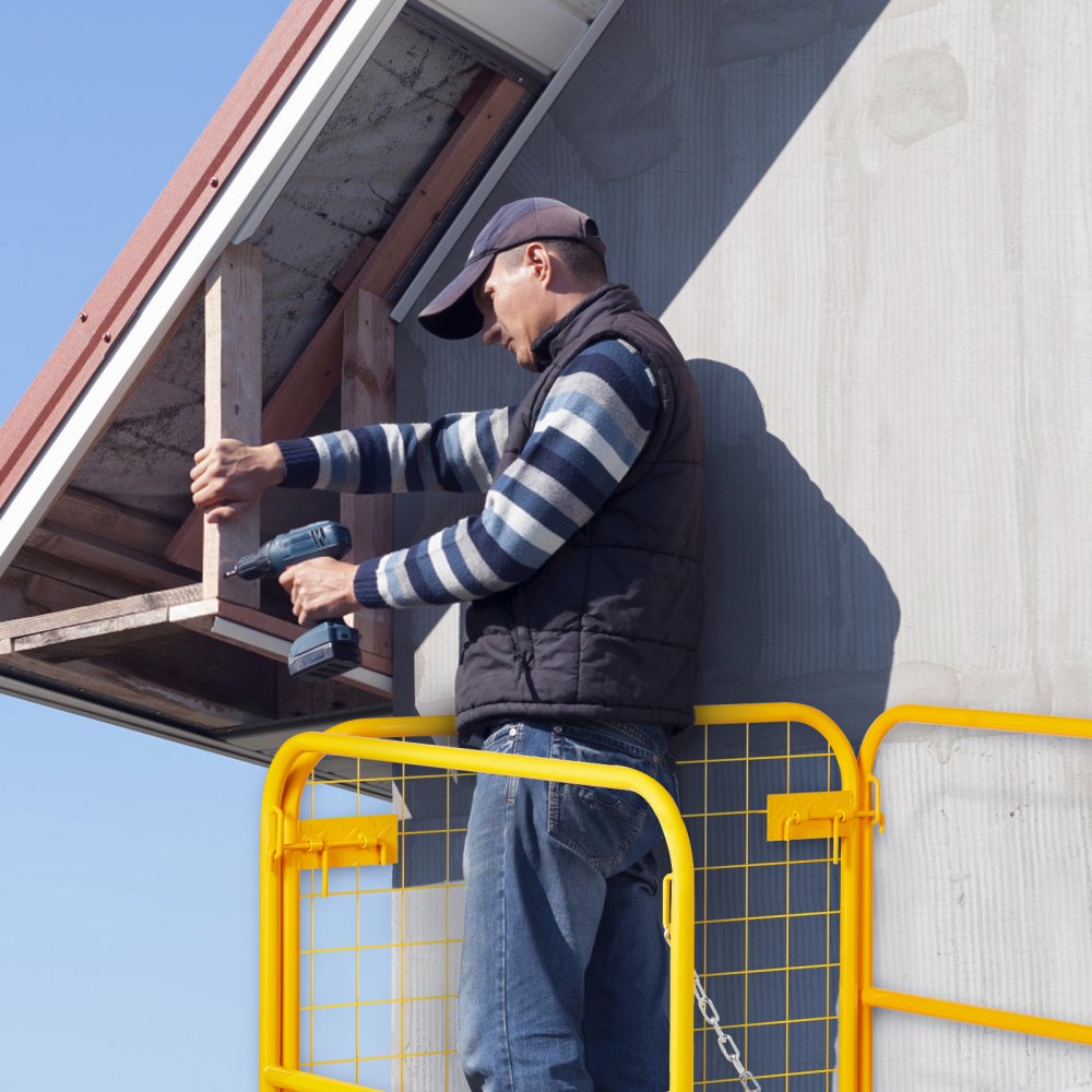 VEVOR Jaula de Seguridad Montacargas 91,4x91,4 cm Plataforma de Trabajo 1200 LBS