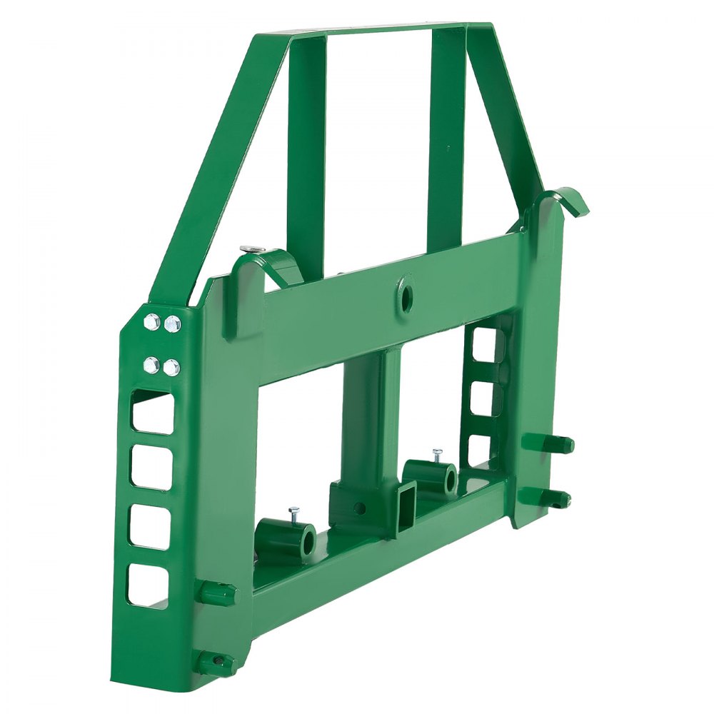 VEVOR Bastidor de Paletas para Minicargadoras, con Enganche de Remolque de 50,8 mm y Manguitos de Lanza, Carga de 1814 kg para Cargadora John Deere, Montaje de Conexión Rápida, Solo Bastidor