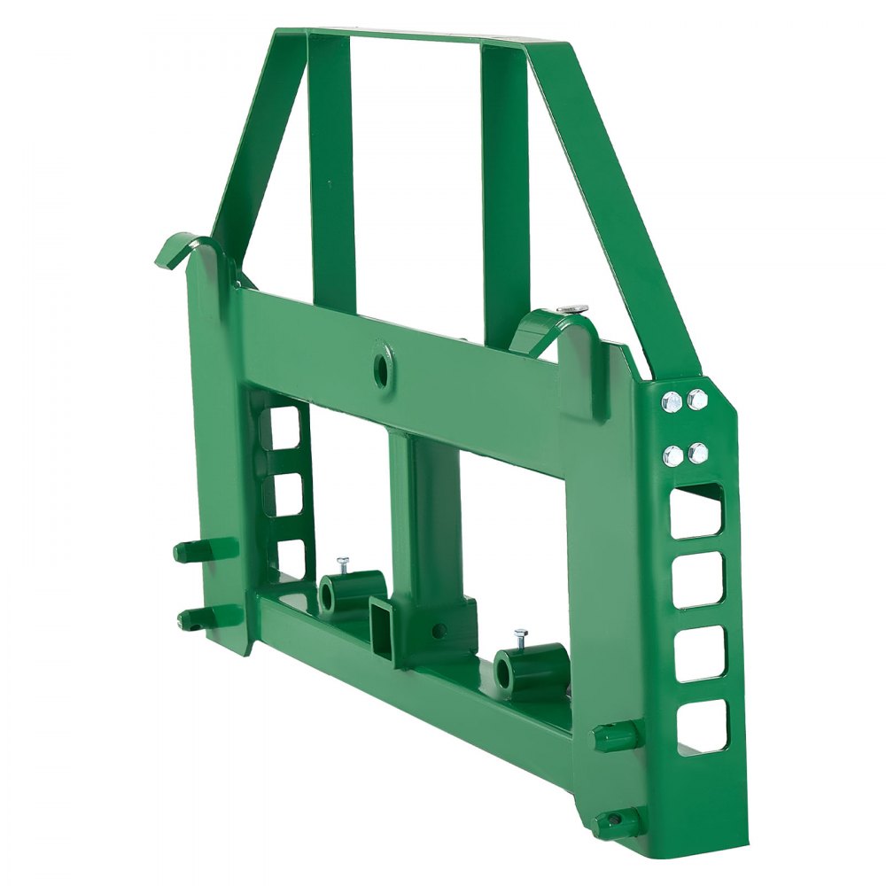 VEVOR Bastidor de Paletas para Minicargadoras, con Enganche de Remolque de 50,8 mm y Manguitos de Lanza, Carga de 1814 kg para Cargadora John Deere, Montaje de Conexión Rápida, Solo Bastidor