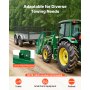VEVOR Bastidor de Paletas para Minicargadoras, con Enganche de Remolque de 50,8 mm y Manguitos de Lanza, Carga de 1814 kg para Cargadora John Deere, Montaje de Conexión Rápida, Solo Bastidor