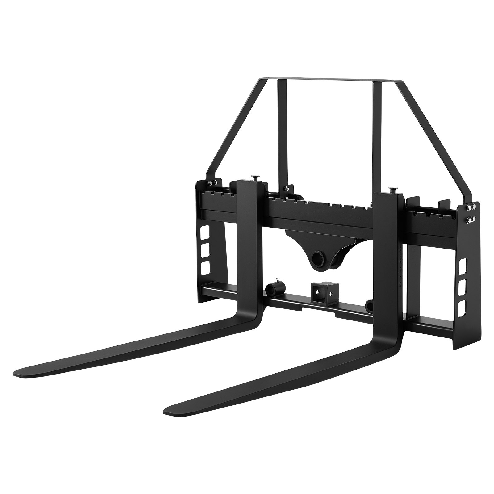 VEVOR Horquillas para Palés para Minicargadoras con Bastidor de 1150 mm, Horquilla de 1065 mm, Receptor de Enganche de 50,8 mm, Manguitos de Lanza, Carga de 1814 kg para Minicargadoras y Tractores