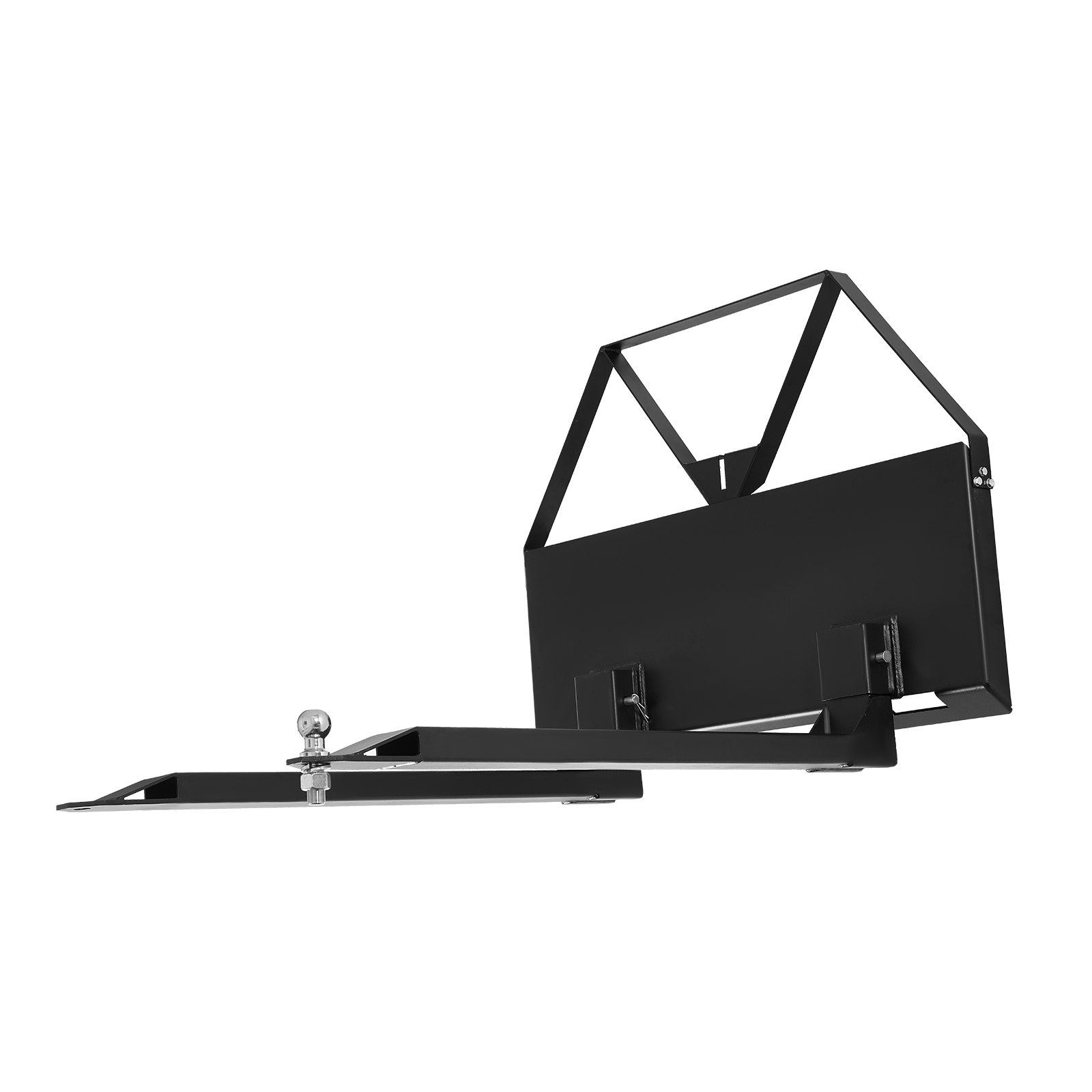 VEVOR Horquillas de Palés con Bastidor de 1160 mm, Horquilla de 1220 mm, Bola de Enganche de Remolque de 47,6 mm, Carga de 1179 kg, Conexión Rápida, Cargador Frontal, para Minicargadoras y Tractores