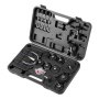 VEVOR Brake Master Bleeder Kit 12-piece professional brake bleeder adapter set with complete set and handle, durable brake bleeder adapter for filling brake fluid