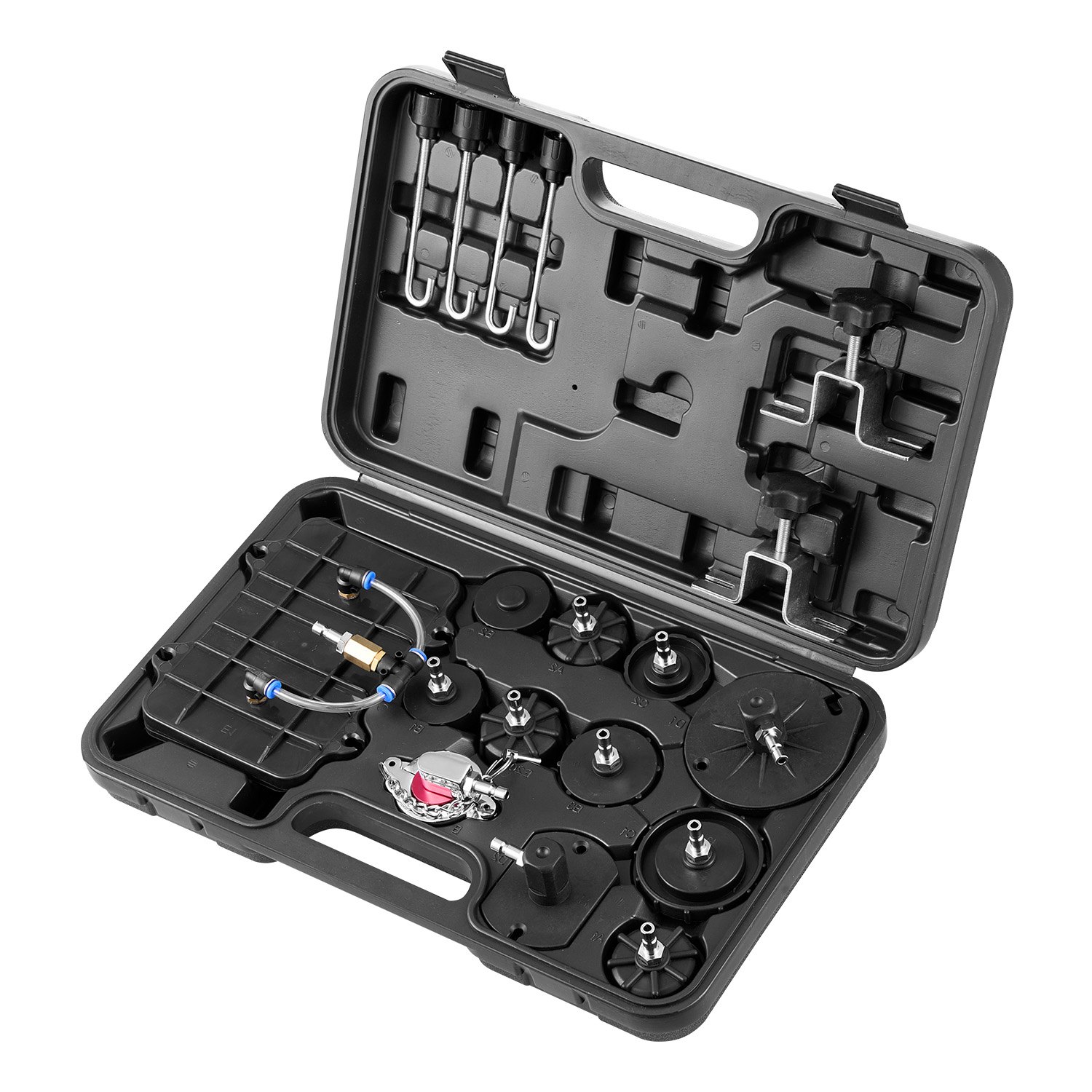 VEVOR Brake Master Bleeder Kit 12-piece professional brake bleeder adapter set with complete set and handle, durable brake bleeder adapter for filling brake fluid